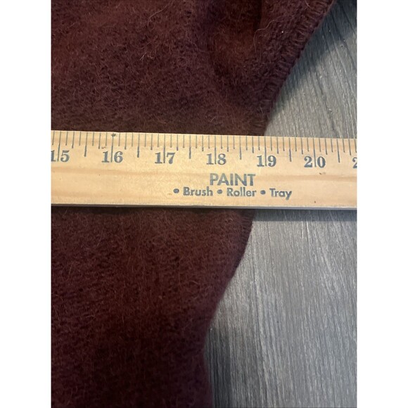 GEYSIR Iceland Women’s Icelandic Wool Sweater Cardigan Burgundy Red Size XL - Picture 8 of 11